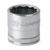Socket, 1/2 Inch Drive, 12 Point, 36 MM, Full Polish Chrome