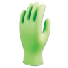 SHOWA 7705PFTS 7705PFT Disposable Nitrile Gloves, Powder Free, 4 mil, Small, Fluorescent Green