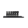 Impact Socket Set, 1/4 Inch Drive, 6 Point, 9/16 Inch, SAE