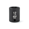 Impact Socket, 1/4 Inch Drive, 12MM, 6 Point