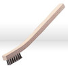 Hand Scratch Brush, Type: Wooden Handle Scratch Brush, Style: Tooth brush 3 x 7 Rows, Wire Size: .006", Material: Brass, Package: 36 per case