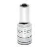 Socket, 1/4 Inch Drive, 6 Point, 5 MM, Full Polish Chrome