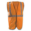 OccuNomix ECO-GC-OL/XL High Visibility Value Safety Vest, OccLx, Std, Class 2 Type R, Polyester Mesh, 2 in Refl Tape, 1 Pocket, Lg/XL, Orange
