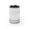 Socket, 1/2 Inch Drive, 6 Point, Full Polish Chrome, 19 MM