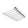 Reversible Ratcheting Combination Wrench Set, 19MM, 8 Pc