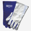 Best Welds 42AL Split Cowhide Front Welding Gloves, Aluminized Back, Large, Blue Front
