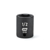 Impact Socket, 1/4 Inch Drive, 1/2 Inch, 6 Point