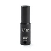 Impact Socket, 1/4 Inch Drive, 6 Point, 9/32 Inch