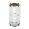 Socket, 1/4 Inch Drive, 6 Point, 13 MM, Full Polish Chrome