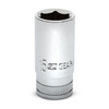 Socket, 3/8 Inch Drive, 6 Point, 15 MM, Full Polish Chrome