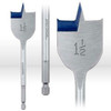 Wood Boring Bit, 1-1/2" x 6"  SPEEDBOR BLUE GROOVE Drill Bit