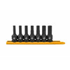 Impact Socket Set, 1/2 Inch Drive, Hex, 15MM, Standard, SAE