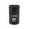 Impact Socket, 1/2 Inch Drive, 6 Point, Deep, 1-7/16 Inch