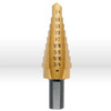 Irwin Step Drill Bit, Type: 3T 9 Hole Sizes (1/4"-3/4" ), Size: 1/16" Increments