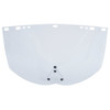 Visor, F30, Face Shield, Acetate, Clear, Unbound, 9 Inch H