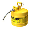 Safety Can, Type II, 5 Gallon, 5/8" Hose, Yellow