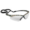 Safety Glasses,Wraparound,Camo Frame,Clear Anti-Fog Lens,EA