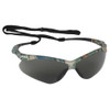 Safety Glasses,Wraparound,Camo Frame,Smoke Anti-Fog Lens,EA