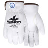 Cut Resistant Gloves, Leather, Large, White