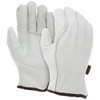 Drivers Gloves, Double Palm, Select Grade, Cowhide, X-Large