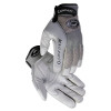Caiman 2970XXL 2970 Deerskin Padded Palm Knuckle Protection Mechanics Gloves, 2X-Large, Gray