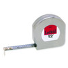 Mezurall Chrome Clad Tape, Clearcoat, 12 ft, A8, 0.5 Inch