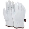 Drivers Gloves, Goatskin, X-Large, Leather, White