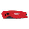Milwaukee 48-22-1500 FASTBACK Compact Folding Utility Knife 6.15 Inch Bi-Metal Blade Red Metal Handle