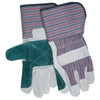 Leather Palm Gloves, B Grade, Cowhide, Large, Leather