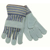 Leather Palm Gloves, Cowhide, Large, Leather, Safety Cuff