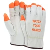 Drivers Gloves, CV Grade, Cowhide, Small, Leather, Beige