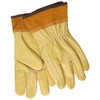 Welding Gloves, Large, Leather, Beige, Unlined