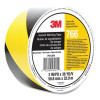 3M 7000028955 Hazard Marking Vinyl Tape, 2 in x 36 yd, Black/Yellow