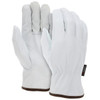 Drivers Gloves, Goatskin, Large, Leather, White