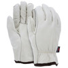 Drivers Gloves, Foam Lined, Cowhide, Medium, Leather, Beige