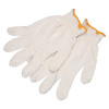 Gloves, Regular Weight, Large, Cotton, Natural