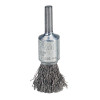 Weiler 10014 Crimped Wire Solid End Brush, Stainless Steel, 1/2 in dia x 0.0104 in Wire, 25000 RPM