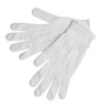 Gloves, Regular Weight, Medium, Polyester, White