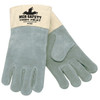 Welding Gloves, Memphis Welding, X-Large, Leather, Gray