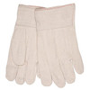 Gloves, Large, Canvas, Natural, Band Top Cuff