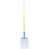 TRUE TEMPER 1838200 Manure/Compost & Hay Forks, 6-oval tine, 48 in handle