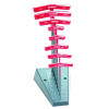 Bondhus 13189 Balldriver T-Handle Hex Key Sets, 8 per stand, Hex Ball Tip, Metric