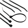Gardner Bender 46415UVB Heavy-Duty Cable Ties, 120 lb Tensile Strength, 15 in L, Ultraviolet Black, 50/Bag