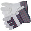 Leather Palm Gloves, C Grade, Cowhide, Medium, Leather