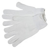 Gloves, X-Small, Nylon, White, Knit Wrist Cuff