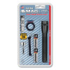 MAGLITE M2A01C Mini Maglite AA Flashlight, 2 AA, 14 Lumens, Black, Combo Pack