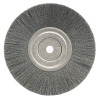Weiler 01805 Narrow Face Crimped Wire Wheel, 8 in D x 3/4 W, .0118 Stainless Steel, 6,000 rpm