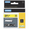 DYMO 18491 Industrial Rhino Flexible Nylon Label Cartridge, 3/4 in W x 11.5 ft L, Black Print on Yellow Background