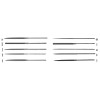 Crescent/Nicholson 37458 Half Round Needle File, 5-1/2 in, 4 Cut