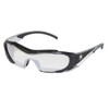 Safety Glasses, HL1 Series, I/O Clear Mirror Lens, TPR Nose